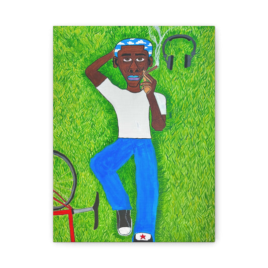 TOUCH GRASS canvas