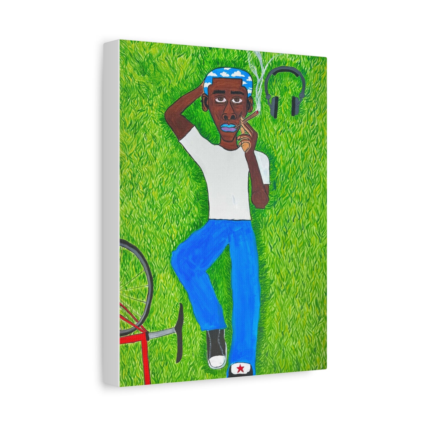 TOUCH GRASS canvas